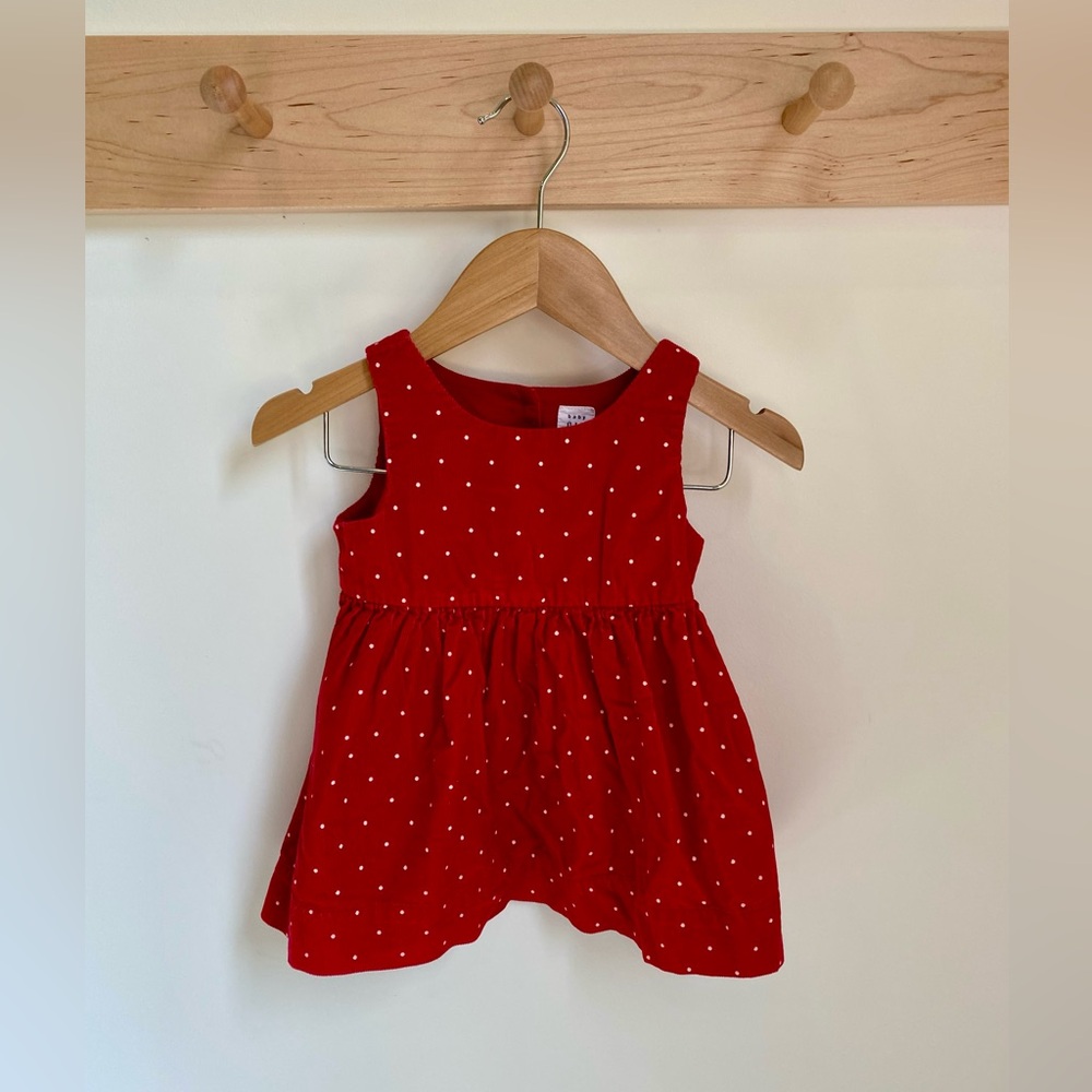 Baby gap red corduroy dress